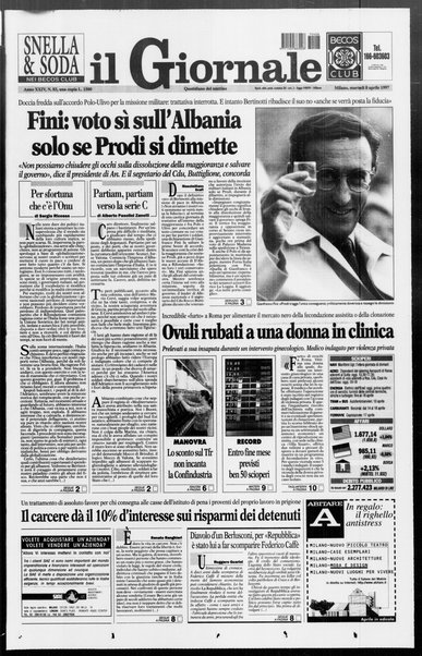 Il giornale : quotidiano del mattino